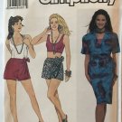 Simplicity 9756 Misses' Sarong skirt and shorts, bra and tank top Sewing Pattern Size 12 - 18