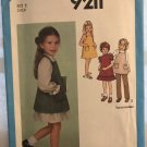 Simplicity 9211 Child's Dress and Sundress or Jumper and Pants Sewing Pattern size 5