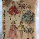 Simplicity 1336 DOLL'S WARDROBE FOR "Sweet Sue" 22 inch doll from 1955