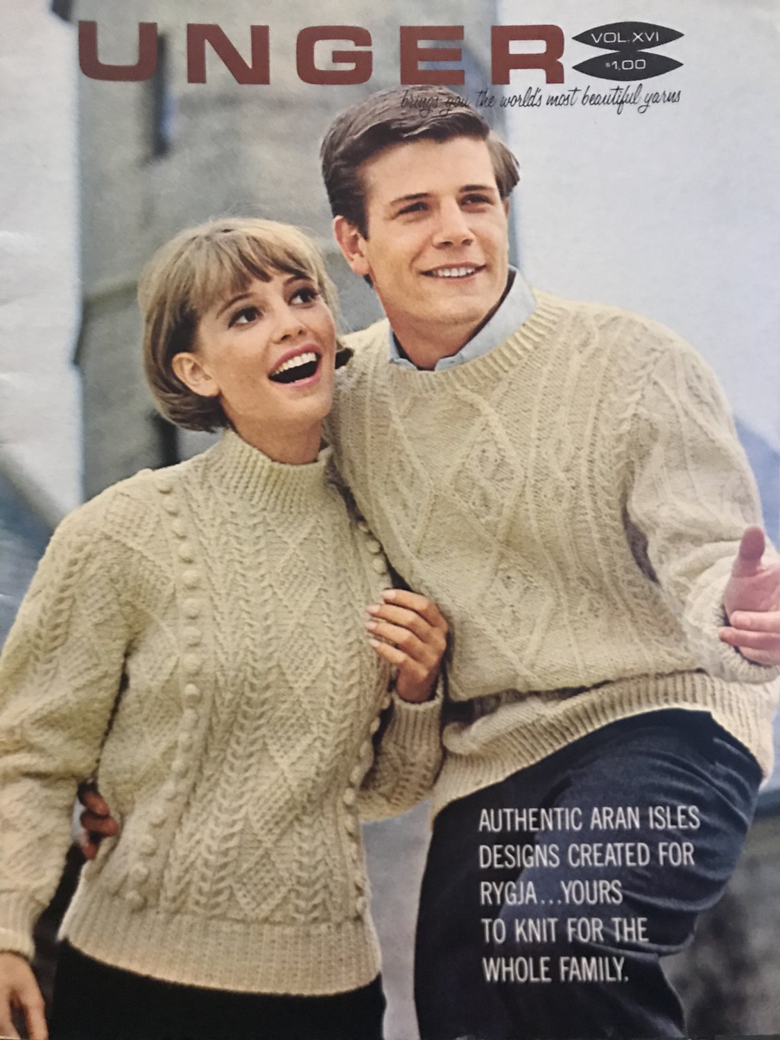 Aran Irish Knit pattern Unger Volume XVI