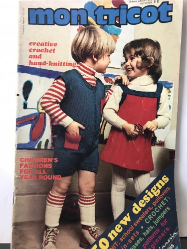 Children's Fashions Crochet Patterns Mon Tricot children edition no. 11 from 1973