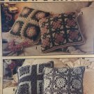 Pillow Crochet Patterns Worsted Weight yarn Leisure Arts 2739  8 designs by Joan Beebe