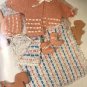 Plaid's Baby Crochet Woven Satin Ribbon Layettes 8102 by Marcsa Pataki