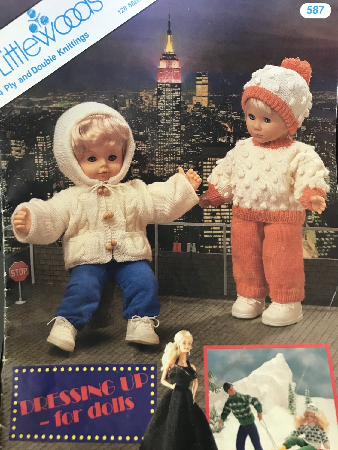 Dressing up for Dolls Knitting Pattern for clothes by Littlewoods 587