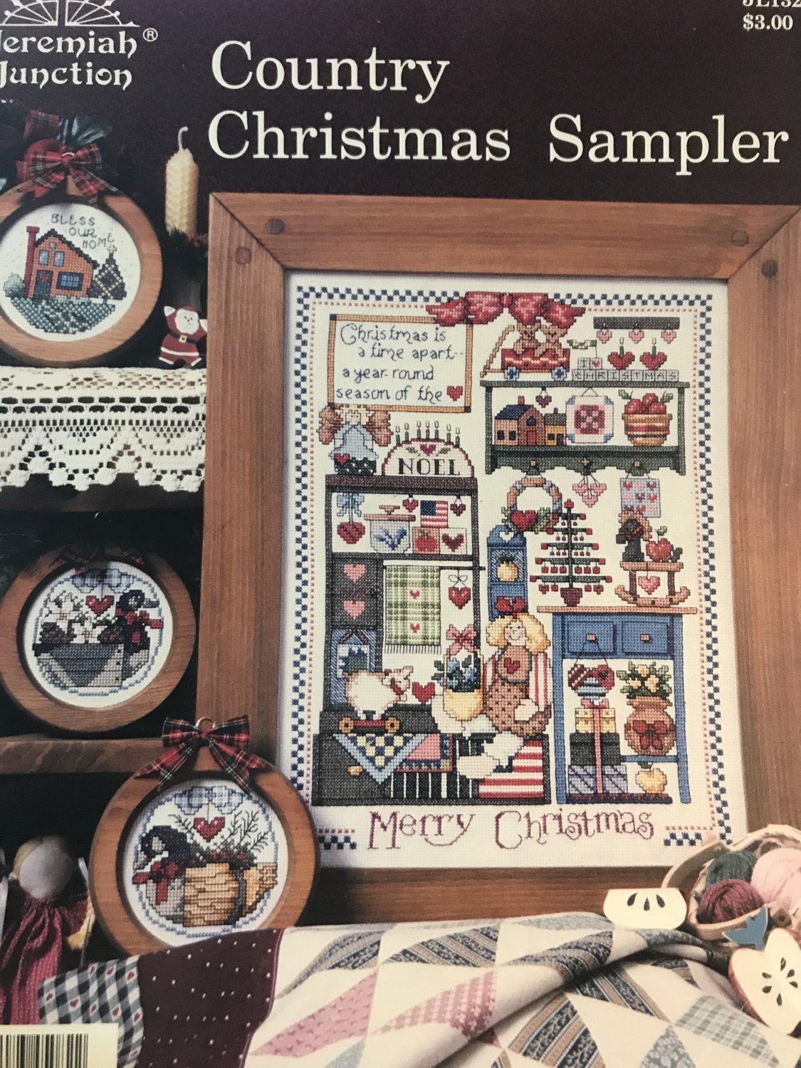 Country Christmas Sampler Cross Stitch Chart Jeremiah Junction JL132