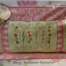Crabapple Hill Studio Summer Sampler Embroidery and Sewing - Pillow Pattern