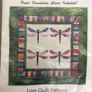 BALI  Dragonfly 27 1/2"  x 27 1/2"  Wall Hanging  by Love Quilt Patterns
