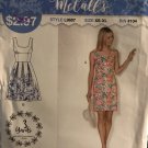 McCall's 9607 L9607 Misses Sew Simple Summer Dress in 2 designs Size XS - XL Sewing Pattern
