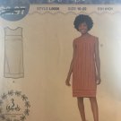 McCall's 9606 L9606 Misses Sew Simple Summer Sleeveless Dress  Size 10 - 22 Sewing Pattern