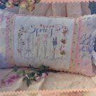 "Spring Sampler"  Hand Embroidery pattern by Crabapple Hill Studio #236 Size: 12 x 12