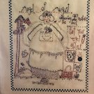 Angel of August Embroidery Pattern The Basket Case 12 3/4" x 11"