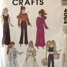 McCall's 4064 11 1/2" Fashion Doll Clothes Sewing Pattern 6 Outfits Peasant Dress, Top, Gown, Suit