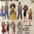 McCalls 6317 11 1/2" Fashion Doll Clothes Pattern Bride, Romper, Formal Gown Sewing Pattern