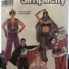 Simplicity 9892 Adult Costumes Genie Pirate Dancer Santa, Ballet Vampire sewing pattern Sm - LG