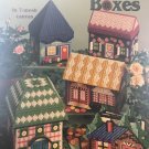 Buttony Boxes Plastic Canvas Patterns School of Needlework 3060