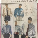 Burda 5319 Mens' Dress Shirt Sewing Pattern with collar variations size 14 1/2" to 17 1/4"