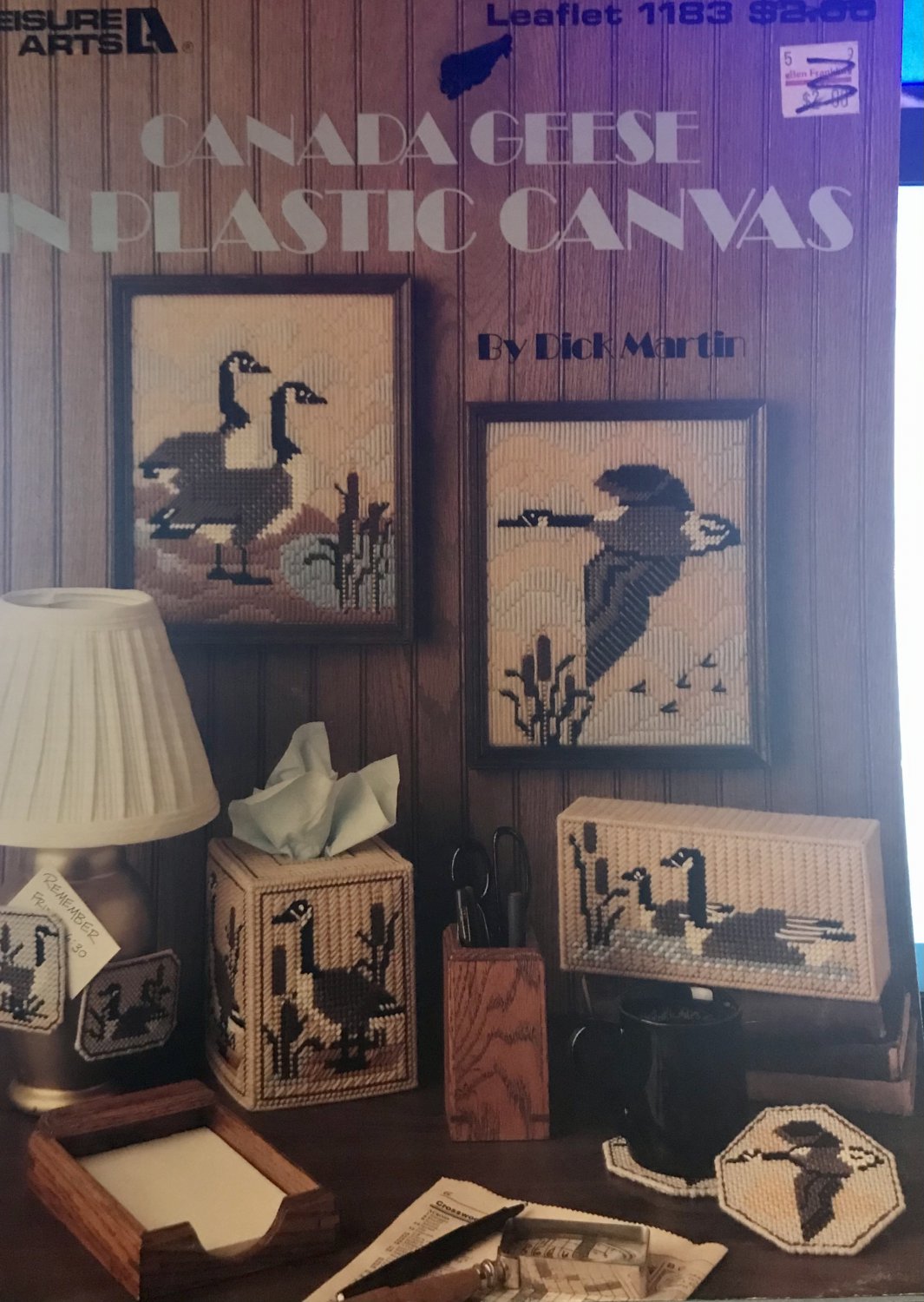 Plastic Canvas Canada Geese Leisure Arts 1183 Magnets Tissue covers and more
