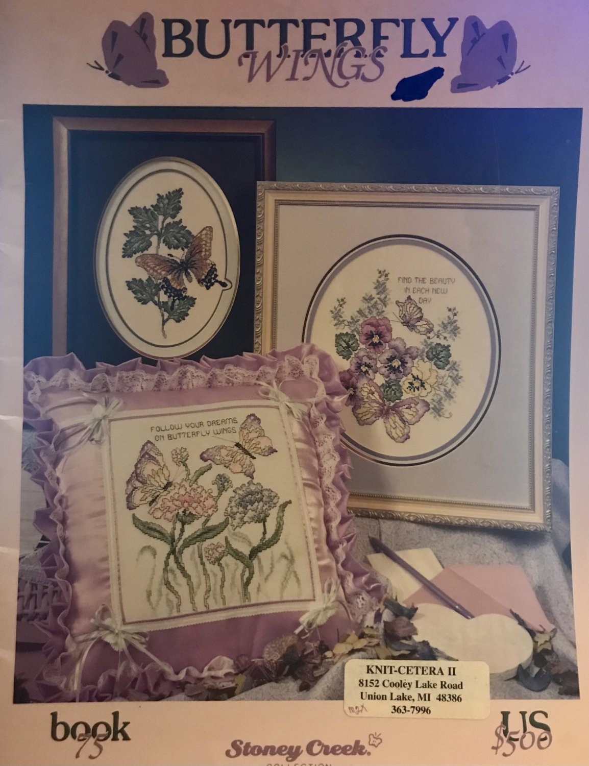 Stoney Creek Collection Butterfly Wings Book 75 Cross stitch Pattern