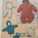 Simplicity 7108 baby pajamas snowsuit overalls vintage sewing pattern  6-18 mos