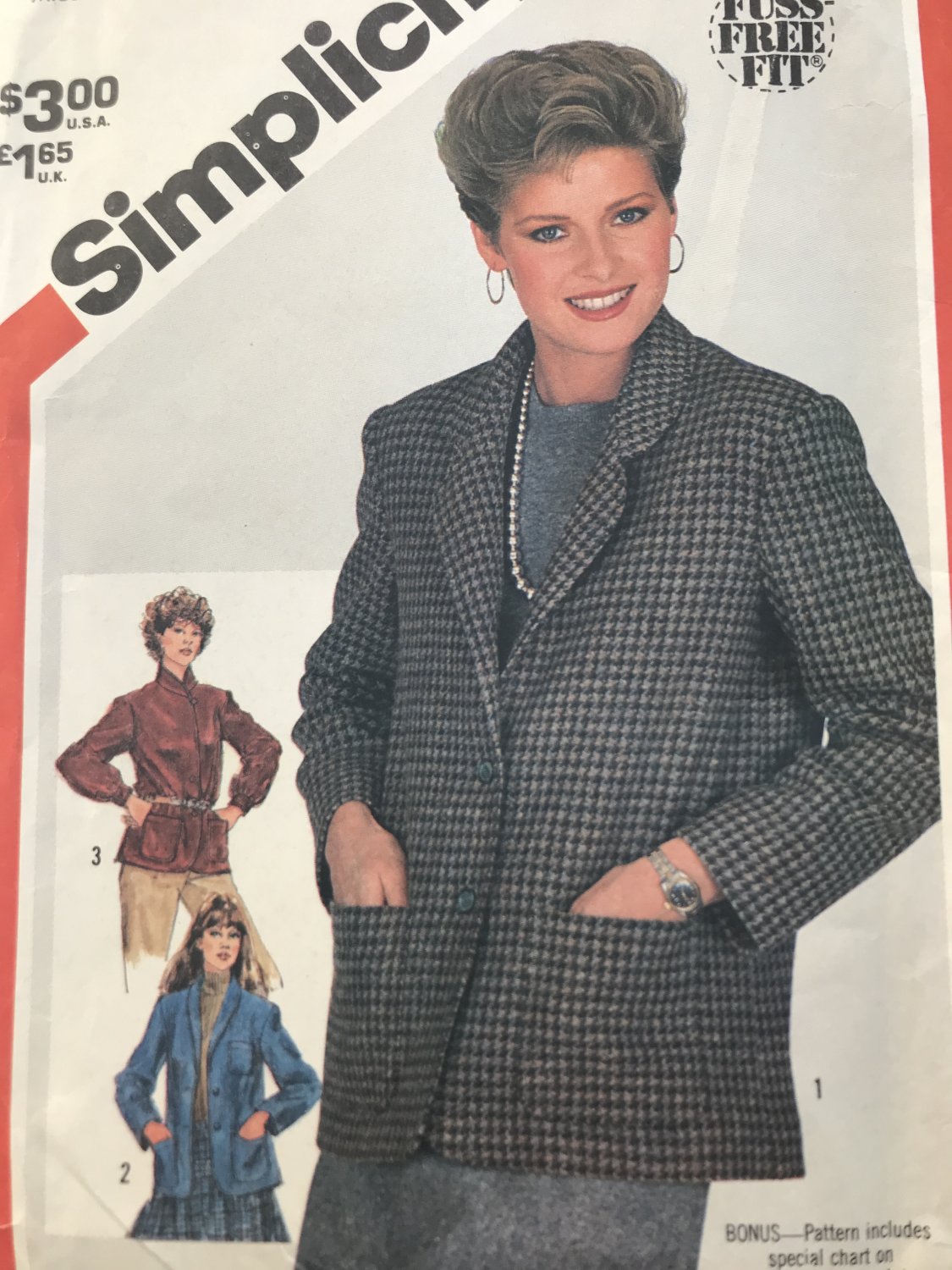 Simplicity 5664 Misses' Unlined Jackets . Sewing Pattern UNCUT Size 14 Bust 36
