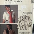 Mccalls 4086 Misses' Blouse Nancy Zieman Optional Jabot Vintage Sewing Pattern  Size 10