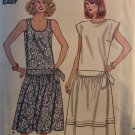 Butterick 3813 Misses'  Dropped Waist Pullover dress Size 12 14 16 Sewing Pattern