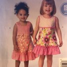 McCALLS 9323 Childrens' 1 yard or less summer dress sewing pattern toddler size 1 -4