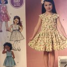 McCALLS 9304 Childrens' 2 yards or less summer dress sewing pattern toddler size 2-5