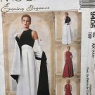 McCalls 9406 Sewing Pattern Mother of the Bride Bridesmaid Evening Elegance Size 4 6 8 UNCUT