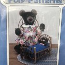 Mama Bear and Baby Bert  Poly-fil Stuffed Animal toys. Sewing Pattern