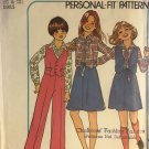 Simplicity 7909 Girls Shirt, Pants, Reversible Vest and Back-Wrap Skirt Sewing Pattern size 10 12