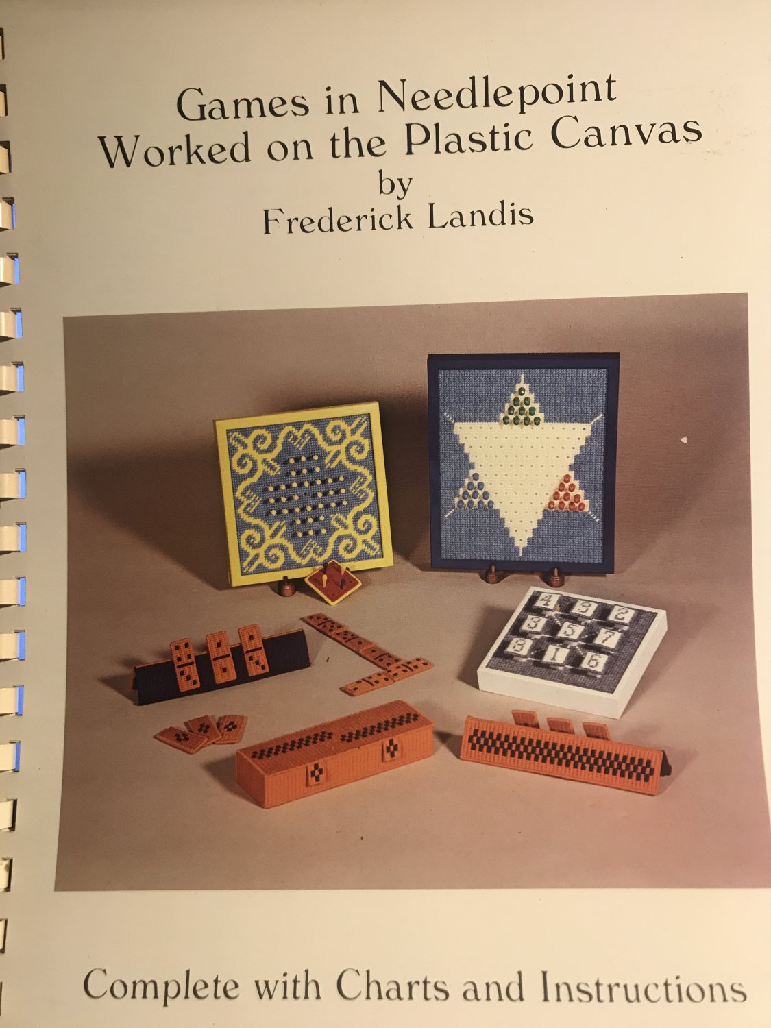 Checkers Chess Board Games in Needlepoint on Plastic Canvas Pattern by ...