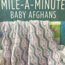 Learn to Crochet Mile-A-Minute Baby Afghans Leisure Arts 6163 Crochet Pattern 7 designs
