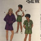 Kwik Sew 2752 Girls' Skorts and Tops Sewing Pattern Size 8 - 14