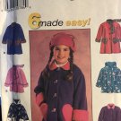 Simplicity 7822 Girls' Coat in 6 styles made easy sewing Pattern size 2,3,4