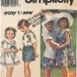Simplicity 8508 Child's Sailor Dress, shorts, T-shirt and Hats Sewing Pattern Size 2-4