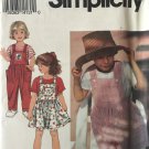 Simplicity 8451 Childs' overalls in two lengths, top and jumper sewing Pattern size 5 - 6X