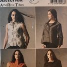 Butterick B5891 KATHERINE TILTON Misses' Loose-Fitting Top w/Collar Variations 8 - 16 sewing pattern
