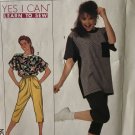 Simplicity 9474 Misses' Knit Cropped Pants and Loose Fitting Top Sewing Pattern Size SM