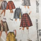 McCall's 6741 Girls' Reversible wrap around skirt Sewing Pattern Size 10 waist 24" hip  30"