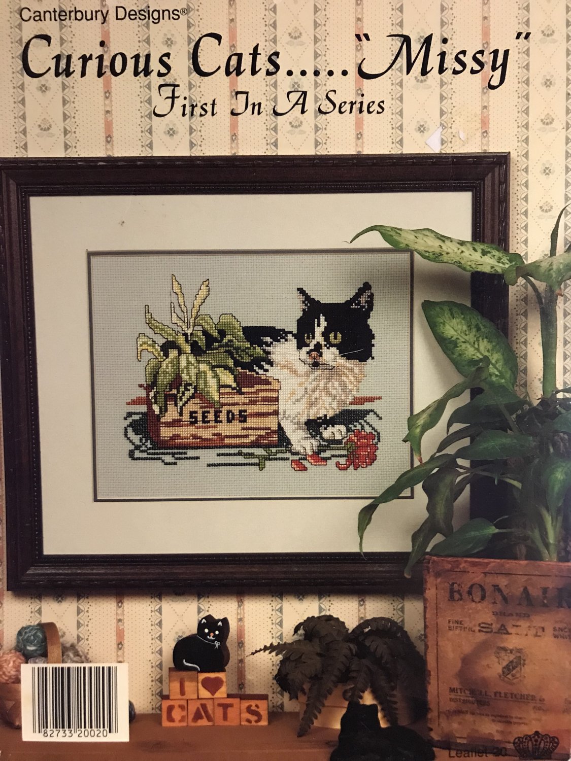 Curious Cats Cross Stitch Chart Cantebury Designs Leaflet First in a Series