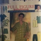 Simplicity 7673 Plus Size Full Figure Solutions Tops Pants & Shorts Sewing Pattern sizes 18 - 24