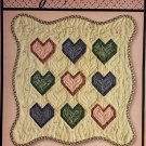 Pieceful Hearts Mini Quilt Pattern to make a 13" x 14" Paper Foundation Wall Hanging