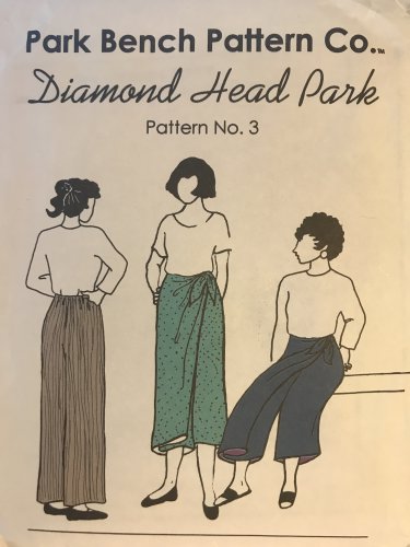 Park Bench Pattern Co. no. 3 Diamond Head Park Pant-skirt Sewing Pattern all sizes