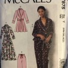 McCall's 7875 Misses' Robe or Jacket and Pants Sewing Pattern Size X-Small, Small,  Medium