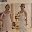 Butterick 6062 Lined Dress, fitted bodice sewing pattern size 12 14 16 in two lengths