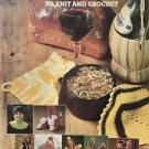 Odds 'n Ends To Knit and Crochet Leisure Arts Leaflet 99 Golf Club Covers, bottle cap trivet & more