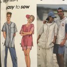 Simplicity 8306 Misses Men's Teen Boys Knit Pants Shorts Shirt Cap Sewing Pattern sizes  XS - MD