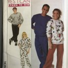 Simplicity 9242 Misses', Men's Teen Boys' Knit Pull-On Pants, Sweatshirt Sewing Pattern Size S