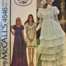 McCall's 4546 Laura Ashley - Misses' Maxi or Mini Ruffled Dress Sewing Pattern Size 16